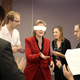 Illustration for article titled Blindfolded Clinton Invites Debate Coaches To Attack Her With Talking Points From All Sides
